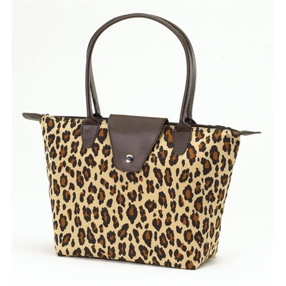 Joann Marrie Designs NF1LEP Small Fold-Up Bag - Leopard- Pack of 2