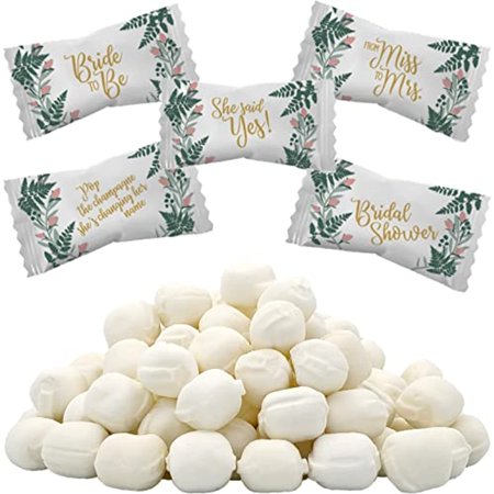 Bridal Shower Buttermints, Mint Candies, After Dinner Mints, Butter Mint Candy, Fat-Free, Kosher Certified, Individually Wrapped (110 Pieces)