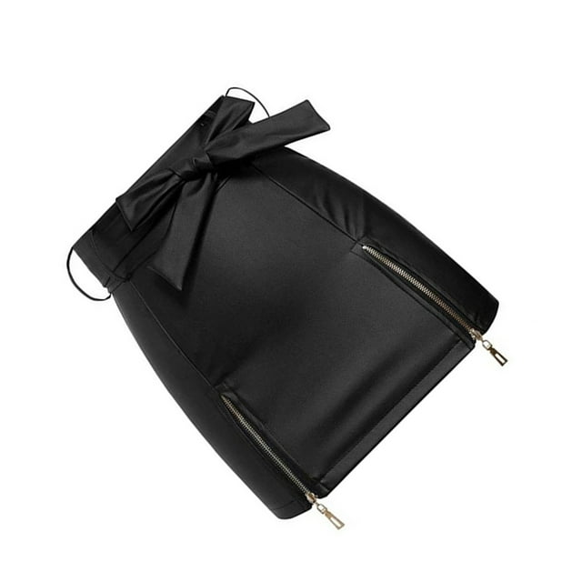 Minnieouse de cintura alta de verano para mujer, faldas de fiesta para niñas, banquete, senderismo, moda en la playa, faldas por encima de la Prendas para la parte inferior del cuerpo Negro S