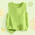 thumbnail image 4 of NIEWTR Girls' Loose Crew Neck Tank Tops Sleeveless Casual Summer Wide Strap Blouse Tees(Green,10-11 Years), 4 of 6