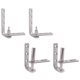 thumbnail image 2 of 2 pack 304 Stainless Steel Swinging Hardware Saloon Door Hinges,S, 2 of 5