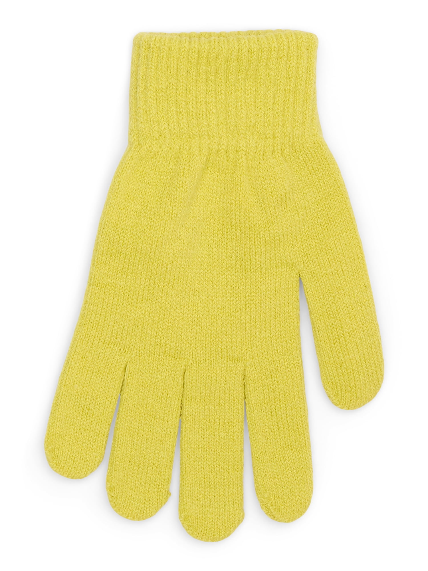 No Boundaries Knit Gloves, 2-Pack, Women's, One Size, Iced Pear