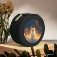 thumbnail image 6 of Naloa Starry Sky Constellation Cat Round Jewelry Box, Travel Jewelry Organizer, 3.9 x 3.9 x 2in Jewelry Storage Box for Women-Black, 6 of 7