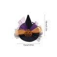 thumbnail image 4 of Qocolcyl Halloween Pumpkin Witch Hat for Small Dogs Cats, Soft Polyester Pet Costume Headband, Adjustable Cute Pet Photo Prop, Indoor Outdoor Holiday Trick Or Treat Halloween Decorations Accessories, 4 of 7