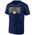thumbnail image 2 of Men's Fanatics Navy Notre Dame Fighting Irish Classic Inline Team T-Shirt, 2 of 3