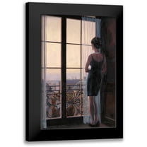 Sullivan, Myles 11x14 Black Modern Framed Museum Art Print Titled - Waiting for Paris 2