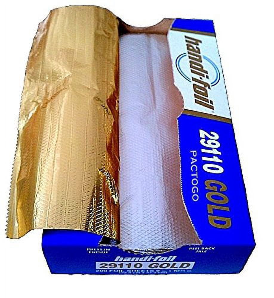 Handi-Foil 9"x10.75" Gold Aluminum Foil  Pop-Up Sheets 2 x 200PK (pack of 400)