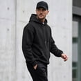 thumbnail image 4 of Mens Oversized Hoodies Fleece Lined Sweatshirts | Fall Winter Hooded Collar Drawstring Pullover With Pocket for Workout Gym, 4 of 6