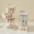 thumbnail image 6 of Shoreew Transparent Cosmetic Storage Box Breathable Moisture-Proof U-shaped Rotatable Organizer Multi-layer Beauty Egg Storage Shelf, 6 of 7