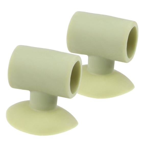Raindrops 2pcs Silicone Door Handle Protectors Anticollision Mute Pads Home Door Bumper Guards Green