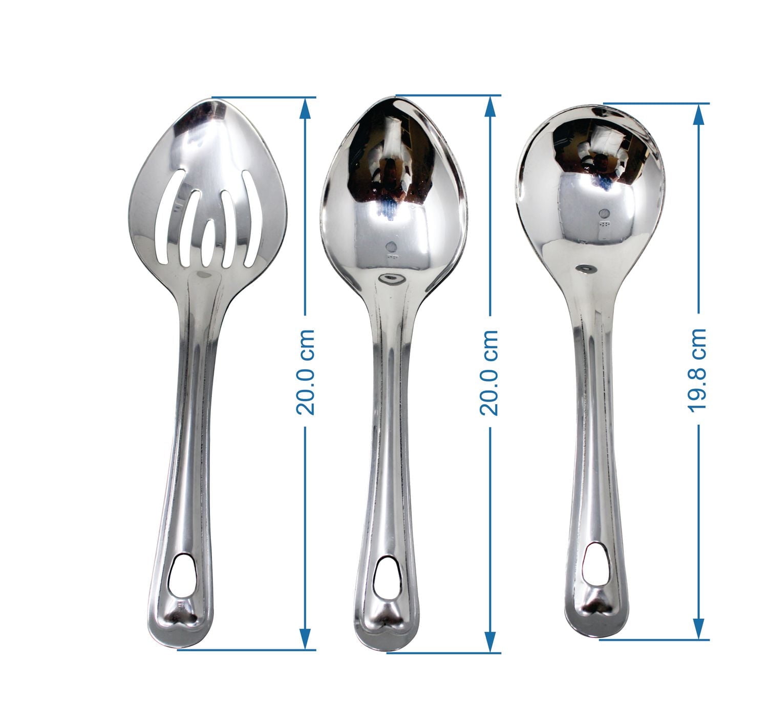Mainstays, Stainless Steel 3-Piece Serving Spoon Set