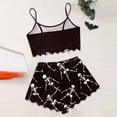 thumbnail image 5 of Weebloom Halloween Womens Summer Pajamas Sets Sleeveless Vest Shorts Set Casual Print Home Wear Sleepwear Nightwear Pjs Loungewear M, 5 of 5