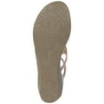 thumbnail image 6 of Journee Womens Trayle Wedge Back Heel Zip Sandals, Widths Available, 6 of 10
