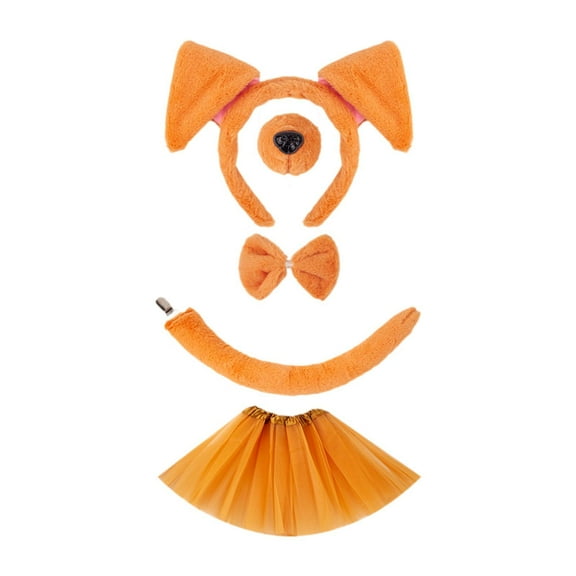 Sharprepublic Puppy Dog Costume Cosplay Props for Carnival Stage Performance Role Play Orange