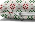 thumbnail image 4 of Christmas Pet Bed, Traditional Norwegian Selbu Rose Motifs in Diagonal Order Nordic Classical, Resistant Pad for Dogs and Cats Cushion with Removable Cover, 24" x 39", Red Green White, by Ambesonne, 4 of 4