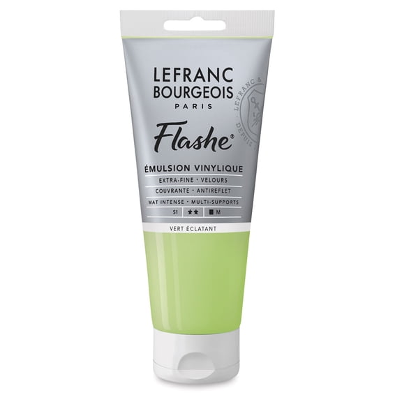 Lefranc & Bourgeois Flashe Vinyl Paint - Bright Green, 80 ml