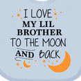 thumbnail image 4 of Inktastic I Love My Lil Brother To The Moon and Back Boys or Girls Baby Bib, 4 of 4