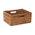 thumbnail image 2 of KOUBOO La Jolla Rattan Shelf Handles, Medium, Honey-Brown Storage Basket,, 2 of 4