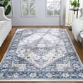 thumbnail image 3 of TWINNIS Boho Area Rug Soft Indoor Living Room Carpet,Light Blue Bohemian Rug for Bedroom,10'x14'Non-Slip Washable Decorative Rug, 3 of 7