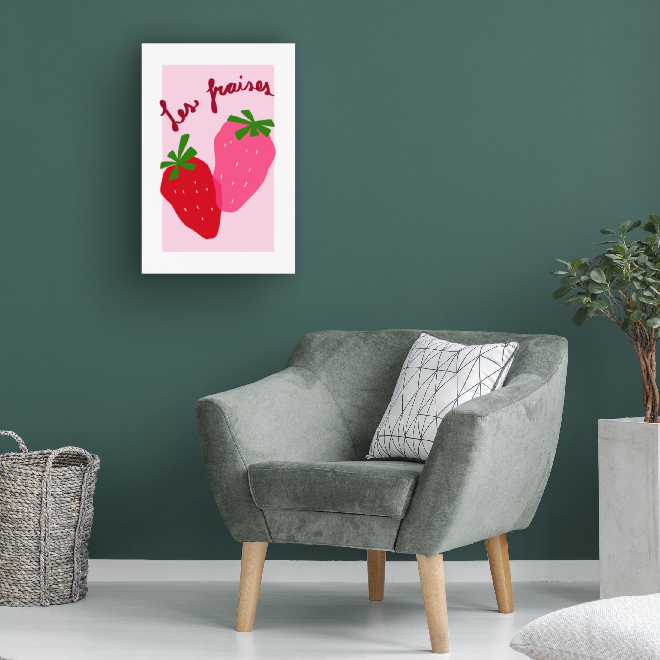 Trademark Fine Art Athene Fritsch Les Fraises Canvas Wall Art