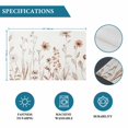 thumbnail image 6 of Brown Red Spring Floral Placemats Set of 4, Summer Flowers Botanical Elegant Placemats for Dining Table, Place Mats for Kitchen Tabletop, Waterproof Wipeable Dining Table Mats Set, 6 of 9