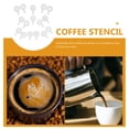 thumbnail image 3 of Houderco 16Ud Plantillas Reutilizables Para Latte Art En Café Transparentes Y Fáciles De Limpiar De Plástico Duradero, 3 of 7