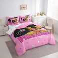 thumbnail image 3 of Manfei Black Girl 7-Piece Twin Bedding Sets,Kawaii Princess Bedding Comforter Set,Colorful Stars Breathable Sheet Sets,Super Cozy Glitter Room Decoration,Reversible, 3 of 7