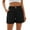 Black, variant on aidice Womens Suit Shorts Summer Casual Business Work Shorts with Pockets Button Lightweight Solid Suits Shorts