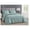 Aqua Ruffled Edge, variant on Eleanora King Bed in a Bag 7-Pieces Ruffled Edge Trim Stone Washed Double Brushed Microfiber Comforter with Sheets Lightweight All Season Bedding Set (King, Black)
