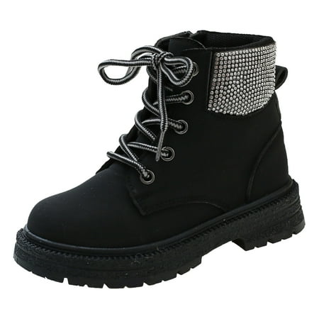 

Ankle Boots Little Big Kid Low Heel Fashion Cute Girls Fall Boys