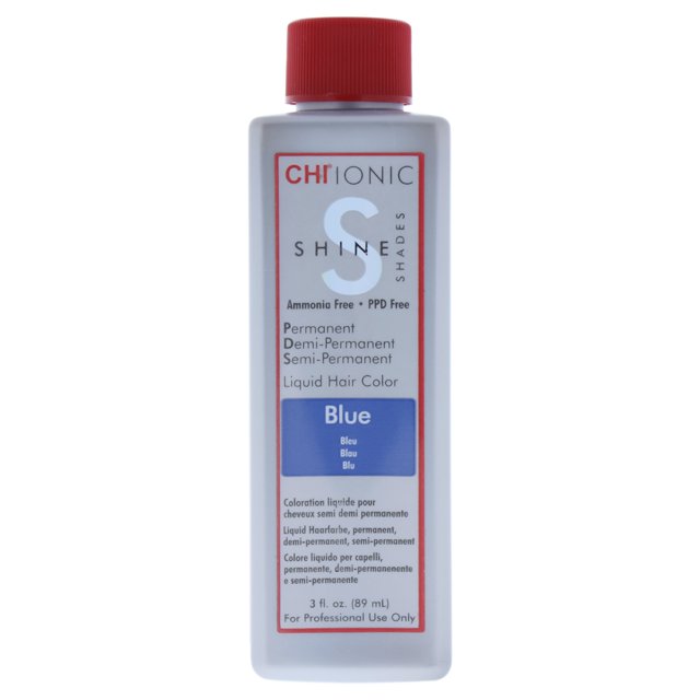 Color de pelo CHI CHI Ionic Shine Shades Liquid Hair Color - Blue Color de pelo Unisex 3oz
