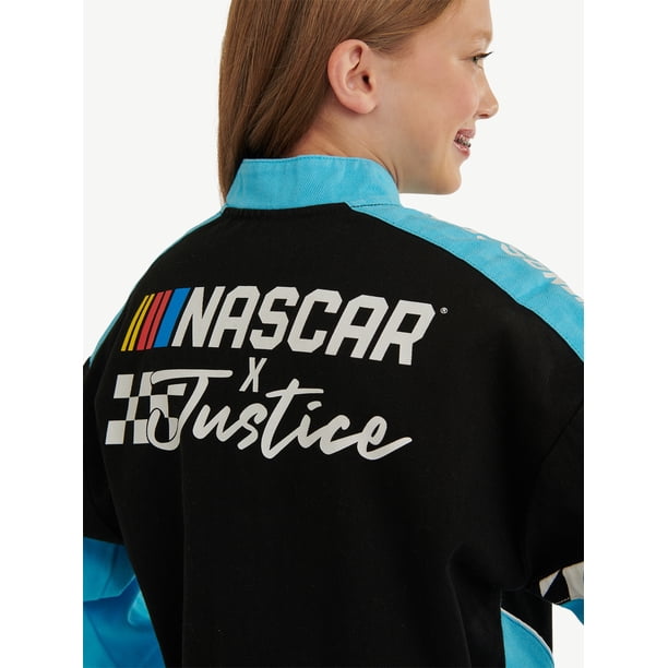 Justice Girl's NASCAR X Justice Collab Racing Jacket, Sizes XS