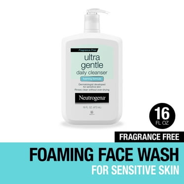 Neutrogena Fragrance Free Ultra Gentle Foaming Face Wash, 16 fl. oz