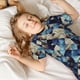 thumbnail image 5 of Balery Abstract Blue Squares Conjunto de Pijama Infantil de Manga Corta con Estampado – Ropa de Dormir de Algodón Suave-Medium, 5 of 6