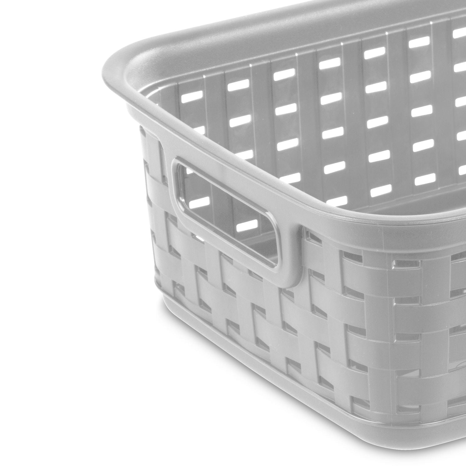 Sterilite Ensemble de (3) Petit Paniers Tissé - Gris