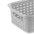 thumbnail image 5 of Sterilite  Set of (3) Small Weave Baskets- Grey, 5 of 5