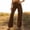 hwj# Brown972, variant on Women Pants Retro Western Fringe Bottom Flared Pants Solid Color Slim Fit High Waist Soft Trousers Casual Boho Bottoms Fashionable Comfortable Stylish Clubwear,Black,M