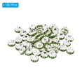 thumbnail image 3 of Unique Bargains Perles Entretoises 6 mm, 100 Pcs Entretoises de Perles Strass Rondes en Vrac pour Fabrication de Bijoux, Vert, 3 of 5