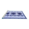 thumbnail image 2 of Ahgly Company Machine Washable Indoor Rectangle Southwestern Blue Country Area Rugs, 8' x 10', 2 of 4