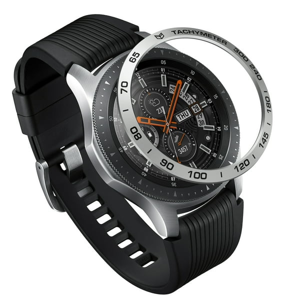 Ringke Bezel Styling For Galaxy Watch 46mm Galaxy Gear S3 Frontier Classic Bezel Ring Adhesive Cover Anti Scratch Aluminium Protection Tachymeter Aluminum For Galaxy Watch Accessory Gw 46 06 Walmart Com