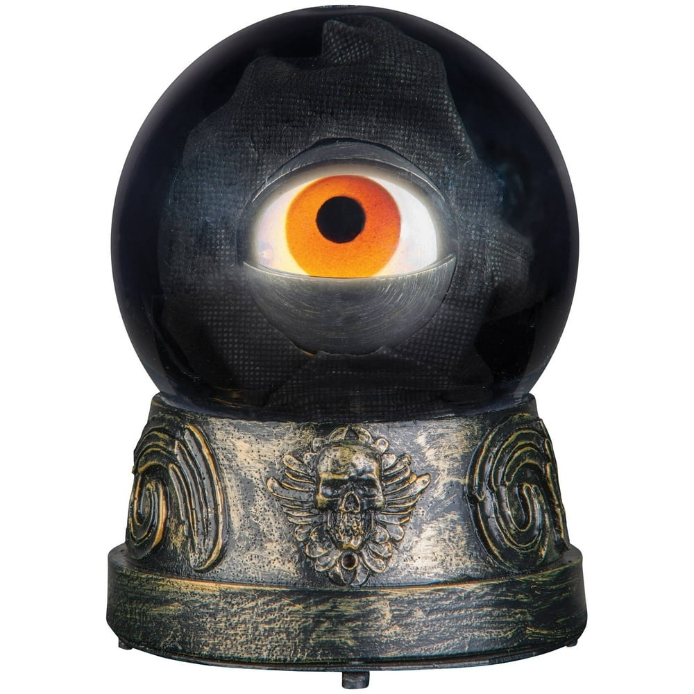 Animated Eyeball Crystal Ball Halloween Decoration