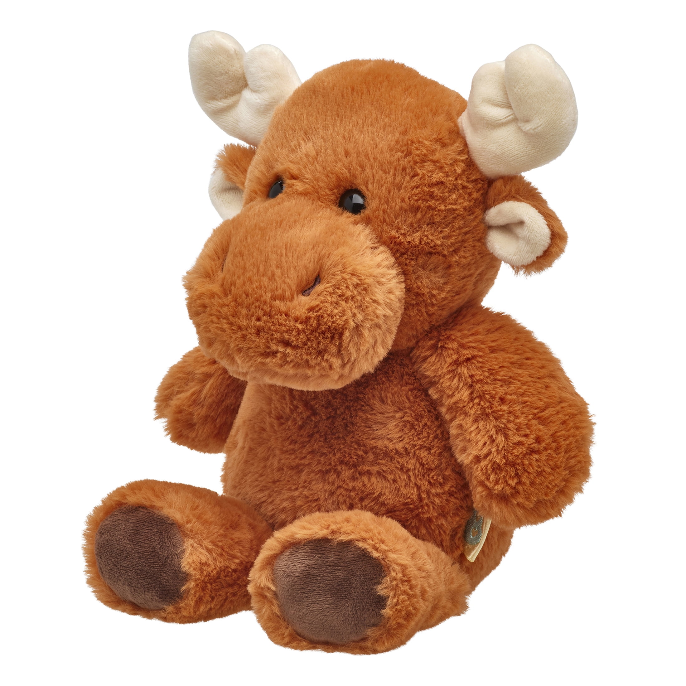 ButterLuvs Plush Moose Stuffed Animal, 8 Inch Super Soft Brown Cuddly Moose Toy