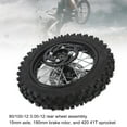 thumbnail image 4 of 80/100-12 Rear Wheel Rim, Enhanced Grip Anti Aging Rear Wheel Rim Tire Assembly Improved Traction with Brake Rotor for Dirt Bike, 4 of 7