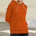 thumbnail image 6 of HongQid Women's Slim Fit Pullover Hoodie Lightweight Long Sleeve Kangaroo Pocket Basic Casual Sweatshirt, 6 of 7