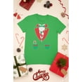 thumbnail image 5 of Tuxedo Costume Green Youth T-Shirt, 5 of 6