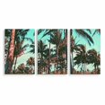 thumbnail image 2 of Idea4wall 3 Piece Tropical Canvas Wall Art Palm Tree Canvas Prints Modern Home Wall Decor, 24"x36", 2 of 5