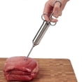 thumbnail image 2 of Seringue d'Injecteur de Viande, Kit d'Injecteur de Saveur pour Marinade en Acier Inoxydable, 2 of 4