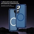 thumbnail image 6 of Samsung Galaxy S23 Phone Case, Phone case Samsung Galaxy S23 Magnetic Case [Compatible with MagSafe] Tough Rugged Matte Slim Shockproof Anti-Fingerprint Anti-Scratch Protective Cover, Royalblue, 6 of 9