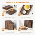 thumbnail image 3 of ONAPARTER Tray Wooden Food Trays for Eating on Bed Bandejas Para Comida Breakfast Serving （As Shown）, 3 of 6