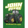 thumbnail image 3 of John Deere Little Boys' Fleece Zip-Up Hoodie Green Cream, 3 of 6